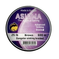 ASHIMA Gangster Sinking Braid Dark Brown - 25lb/600m