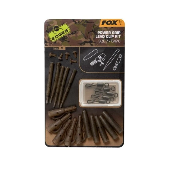 FOX EDGES™ Camo Power Grip Lead Clip Kit Sz 7 1 FOX EDGES™ Camo Power Grip Lead Clip Kit Sz 7