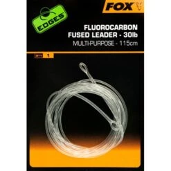 FOX EDGES™ Fluorocarbon Fused Leaders 30lb - 115cm