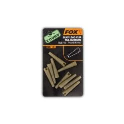 FOX EDGES™ Slik® Lead Clip Tail Rubber - Size 10 Khaki