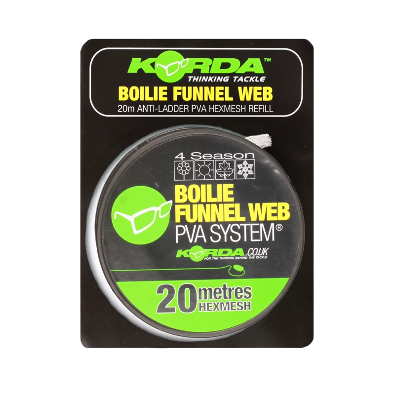 KORDA Boilie Funnel Web Hexmesh - 5m Refill 3 KORDA Boilie Funnel Web Hexmesh - 5m Refill - Afbeelding 3