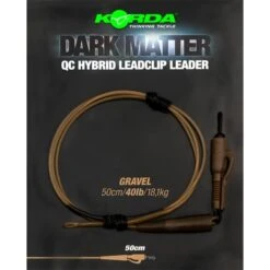 KORDA Dark Matter Leader 50cm QC Hybrid Clip -Nash Tackle-winkel korda dark matter leader 50cm qc hybrid clip ksz92 ksz93 ksz94 leaders 2