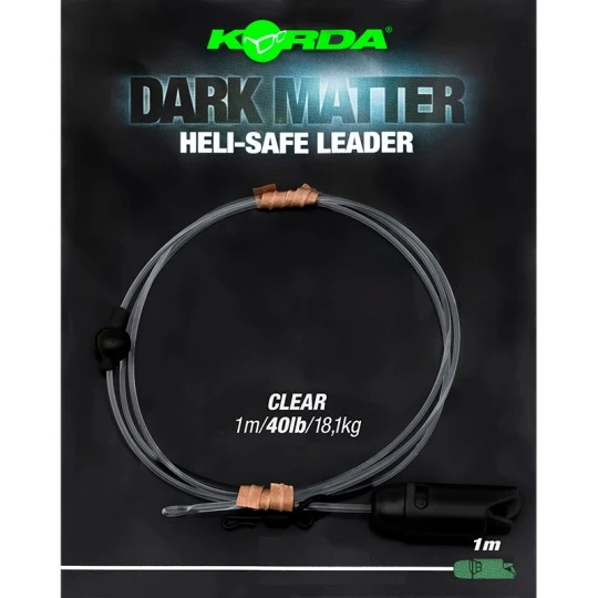 KORDA Dark Matter Leader Heli Safe - 40lb - 1m 3 KORDA Dark Matter Leader Heli Safe - 40lb - 1m - Afbeelding 3