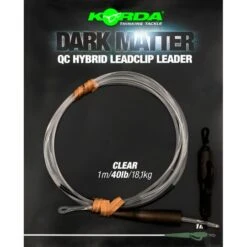 KORDA Dark Matter Leader QC Hybrid Clip 1m -Nash Tackle-winkel korda dark matter leader qc hybrid clip 1m ksz89 ksz90 ksz91 leaders 3